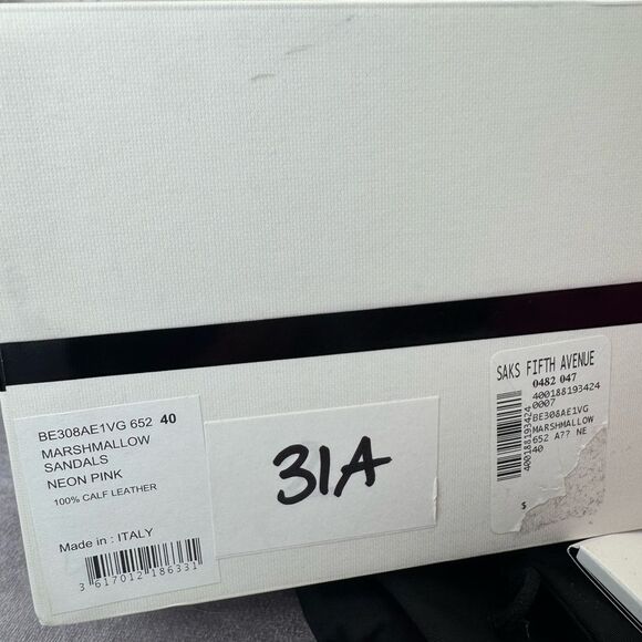 Givenchy Pink Leather Marshmallow Wedge Sandals NIB 40 - Picture 11 of 11